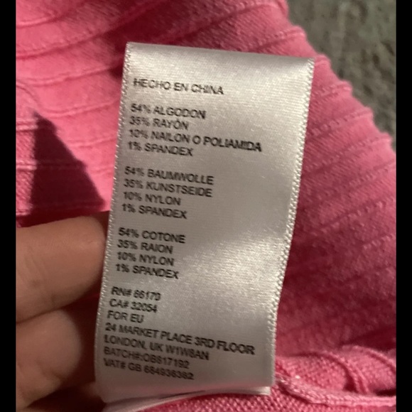 Free People Hot Pink Skyline Rib Knit Midi Skirt Women’s Size Medium, NWOT - Picture 6 of 11